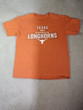 Texas Longhorns Size M Orange Short Sleeve T-Shirt